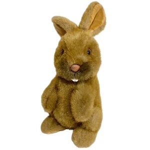 VINTAGE 1989 24K Polar Puff By Special Effect Collector Brown Plush toy Rabbit.